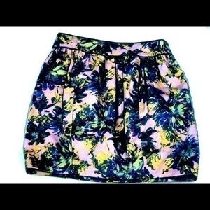 Darling Floral pink, yellow and blue skirt